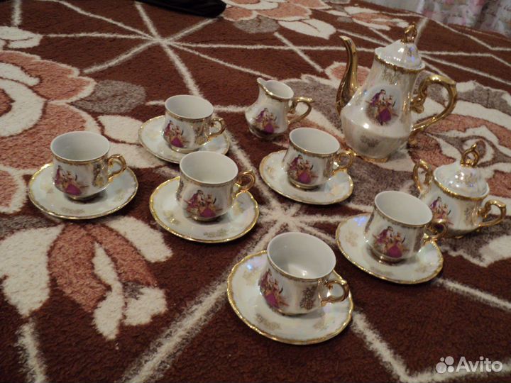 Сервиз кофейный Мадонна перламутр