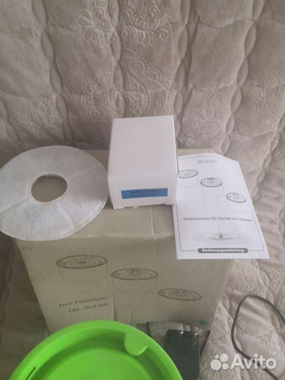 Фонтан поилка для кошек