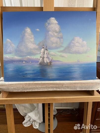 Картина маслом 30x40 море