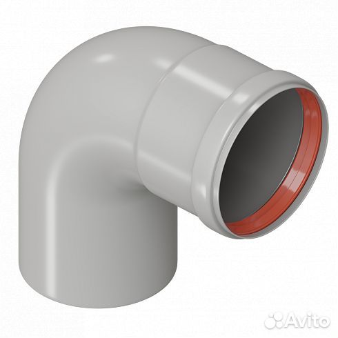 Угловое колено DN80 90 для газовых котлов