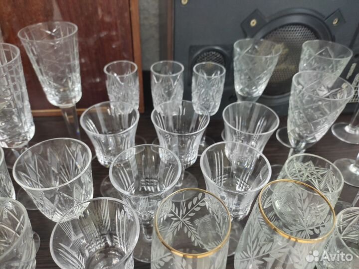 Фужеры хрустальные СССР