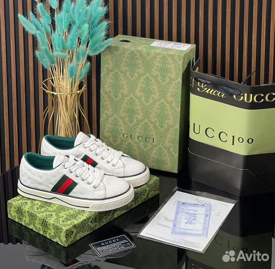 Кеды% женские Gucci