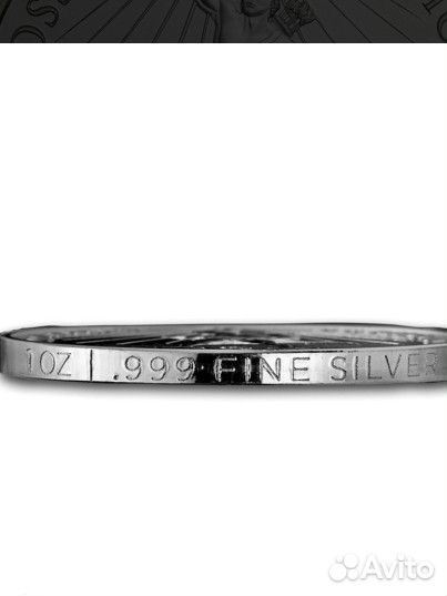 Серебряная монета Колосс Родосский