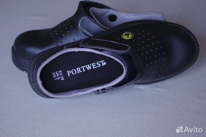 Новые турист.сандалии Portwest,р39 нат.кожа,Герман