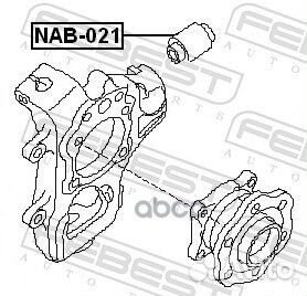 Сайлентблок цапфы зад прав/лев nissan