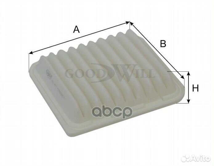 Фильтр воздушный AG427ECO AG427ECO Goodwill