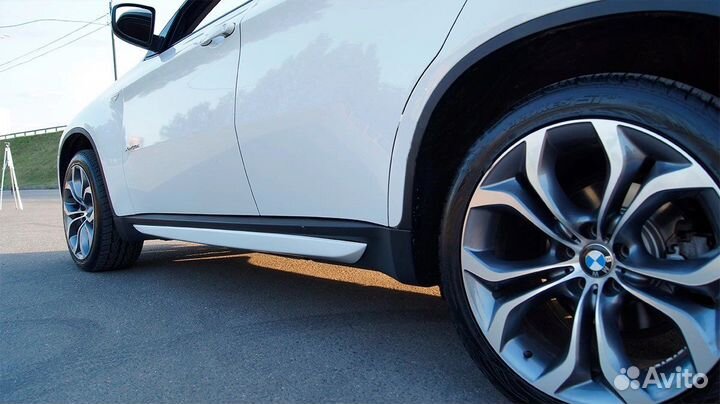 Накладки на пороги bmw x6 e71