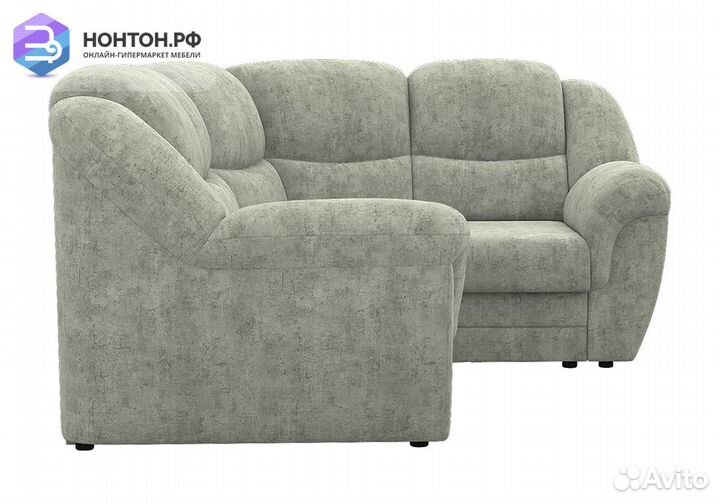 Диван угловой дельфин Соната серый