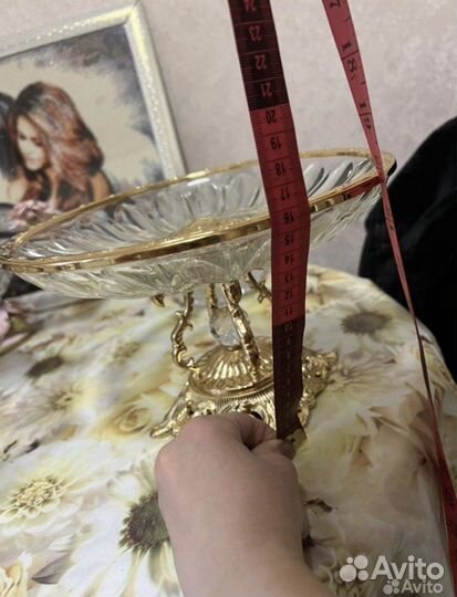 Ваза хрустальная для фруктов