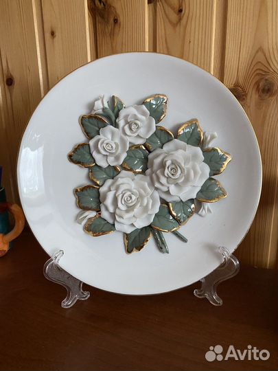 Тарелка декоративная, панно, фарфор