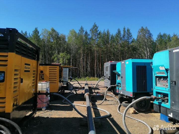 Аренда,гидро/пневмоиспытания, осушка, азотирование