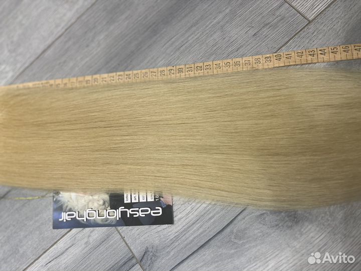 Волосы на заколках натуральные 51 см