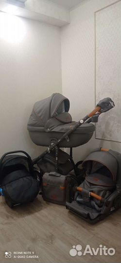 Коляска Adamex Ravena LUX 3в1 Экокожа