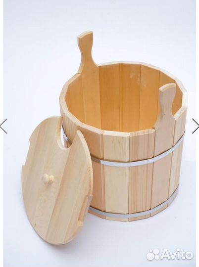 Бондарные изделия из кедра шайка, таз, ушат, ковши