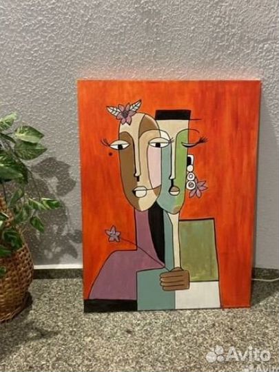 Картина абстракция акрил