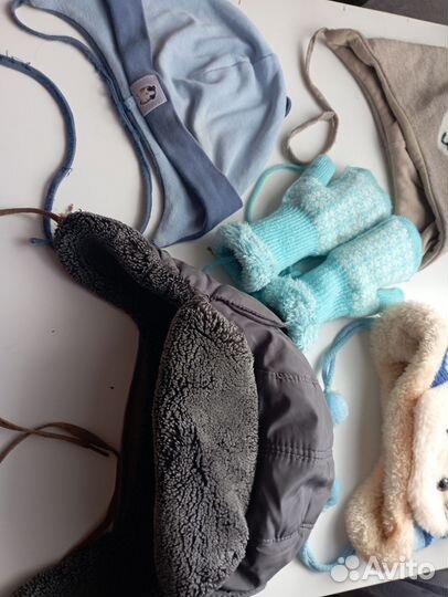 Шапка варежки детские