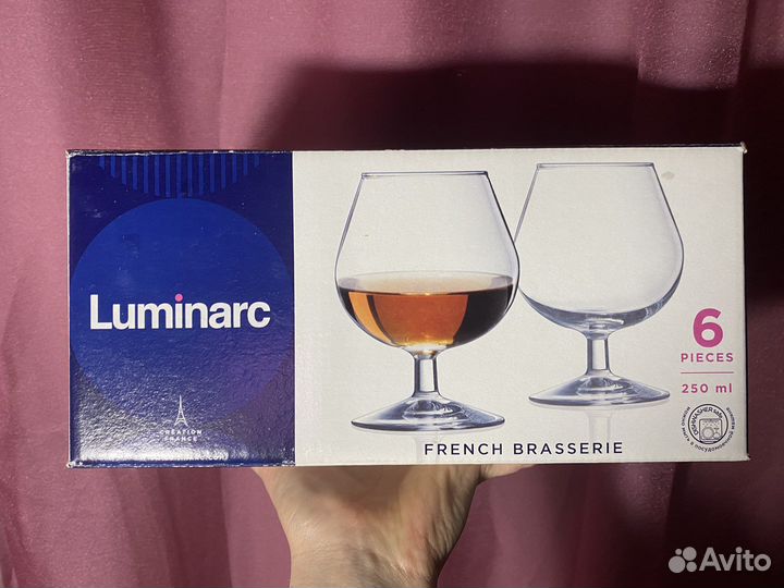 Новые Бокалы для коньяка Luminarc 6 шт 250 мл