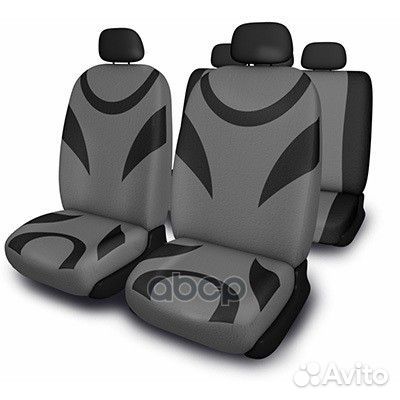 Чехлы сиденья skyway Velvet-8 велюр 11 предм. ч