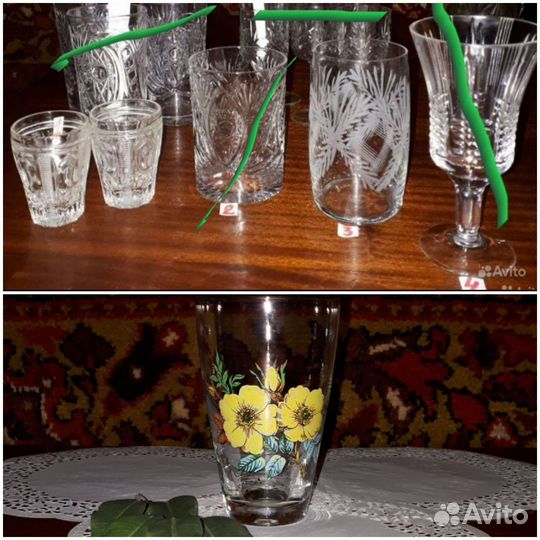 Рюмки и хрусталь на добор в кол-цию СССР