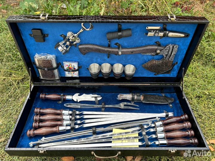 Шашлычный набор в чемодане № 19
