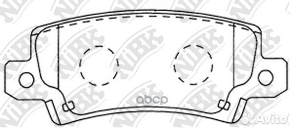 Колодки тормозные дисковые зад PN1827 NiBK