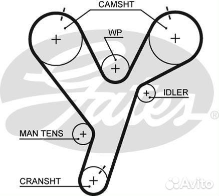 Ремень грм к/кт