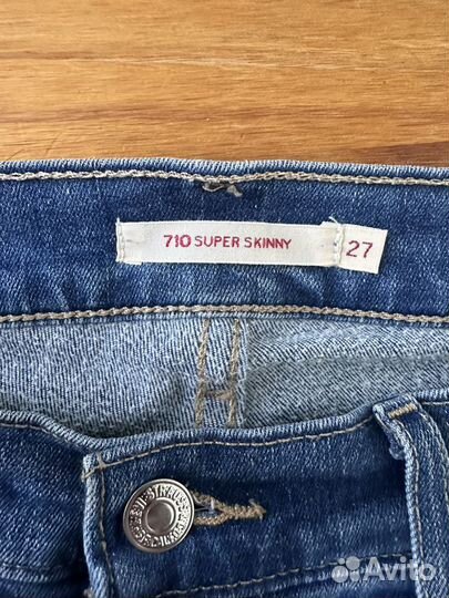 Джинсы levis 710 super skinny