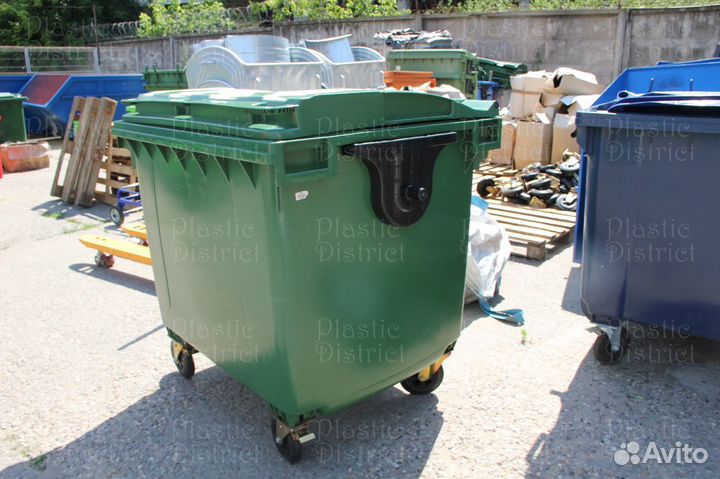 Пластиковый контейнер для мусора 1100л Ч3130