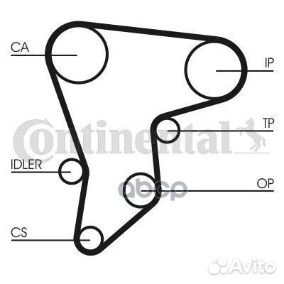 Ремень зубчатый CT590 Continental