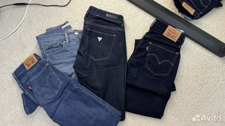 Джинсы брендовые guess levi's 4 пары
