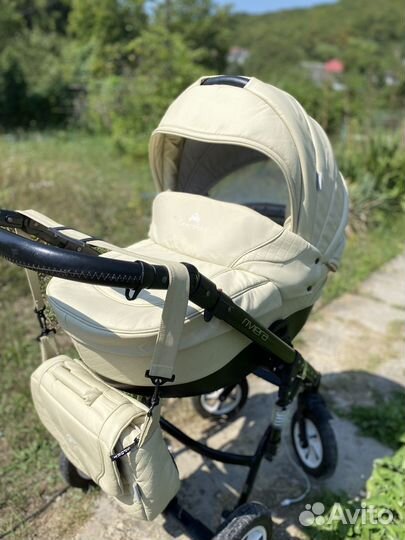 Коляска 2 в 1 эко кожа