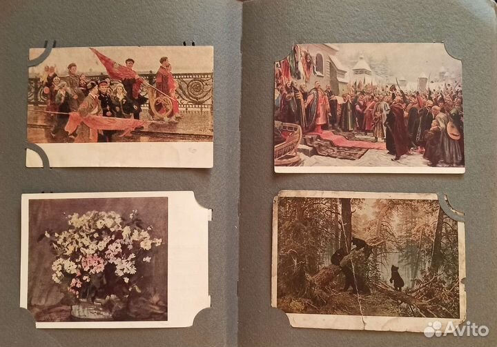 Старинный фотоальбом СССР с открытками