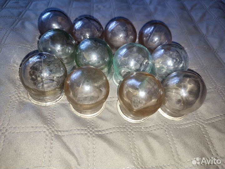 Медицинские банки СССР, каленое стекло