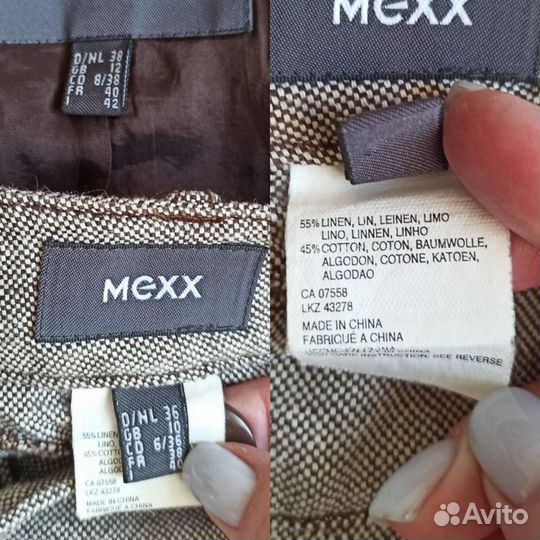 Mexx Костюм новый льняной пиджак брюки S