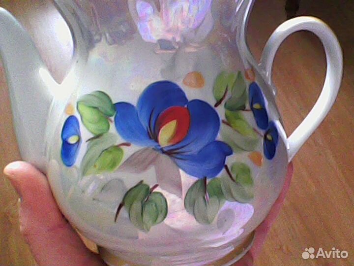 Чашки Лфз ручная роспись, Чайник