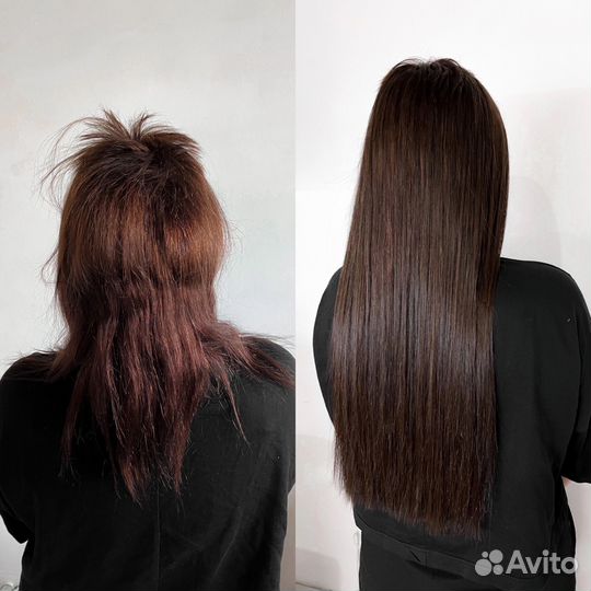 Наращивание волос цветные пряди