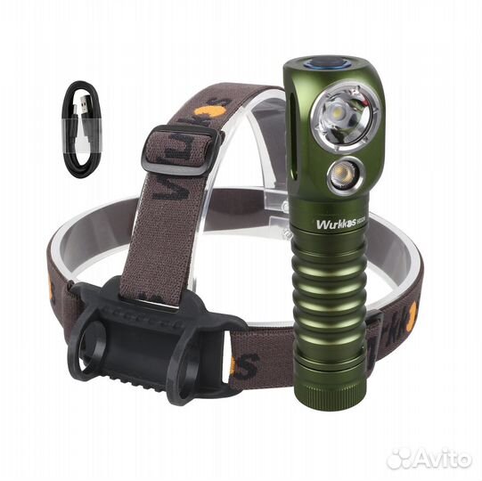 Фонарь налобный HD20 Green 