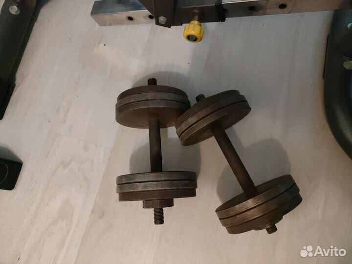 Скамья для жима и штанга