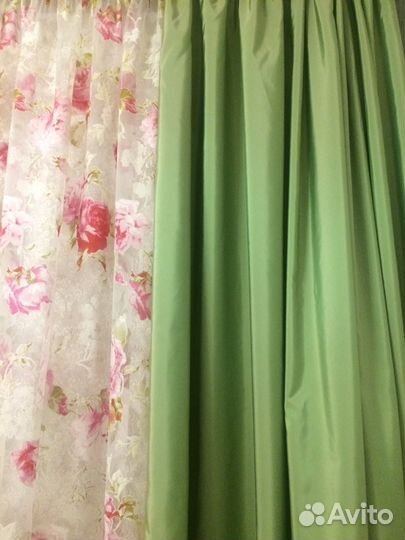 Шторы и покрывало комплект