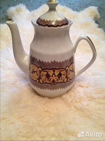 Кофейный фарфоровый сервиз RPR Рига СССР