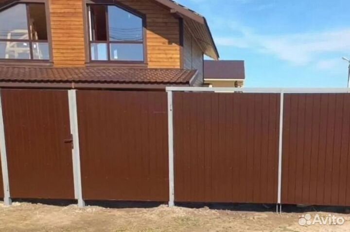 Заборы из профнастила под ключ