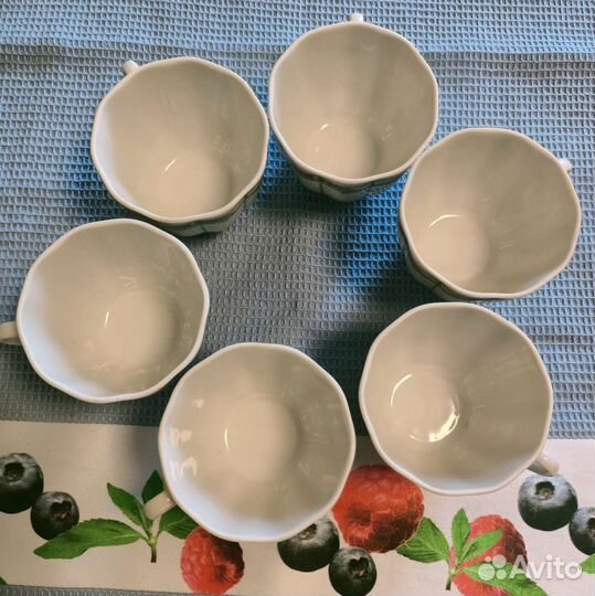 Винтажный кофейный сервиз 5 чашек