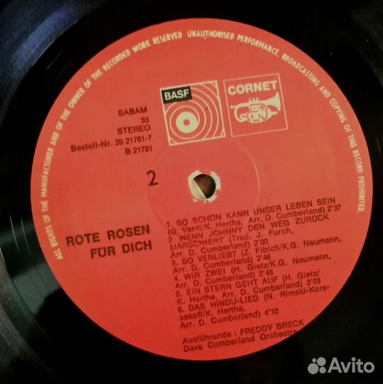 Винил Freddy Breck 1973 Австрия