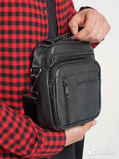 Кожаная мужская сумка barez