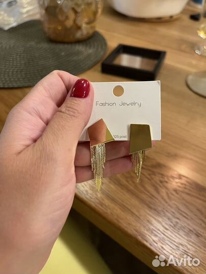 Серьги серебро