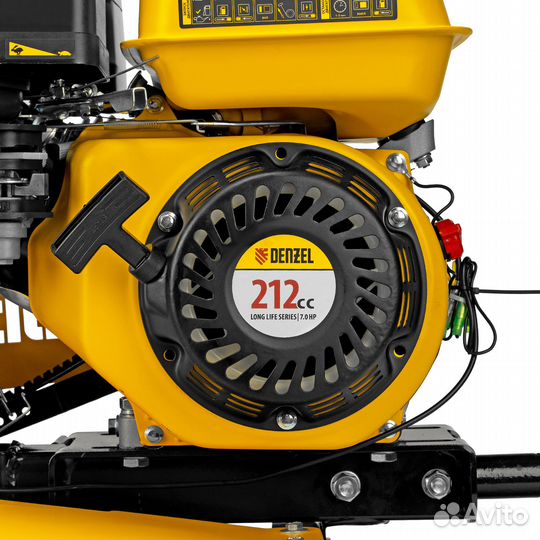 Мотоблок DPT-170S, 7 л.с., передачи 2В/1Н Denzel