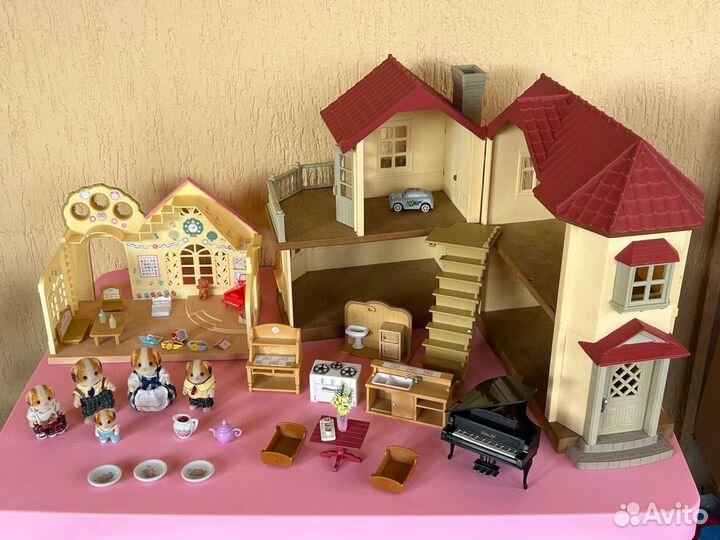 Дом и Садик Sylvanian Families (+семья)