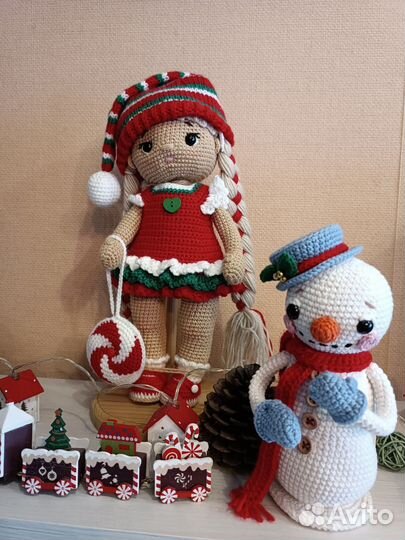 Кукла вязанная ручной работы