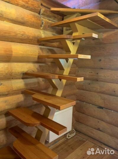 Перила деревянные с монтажем