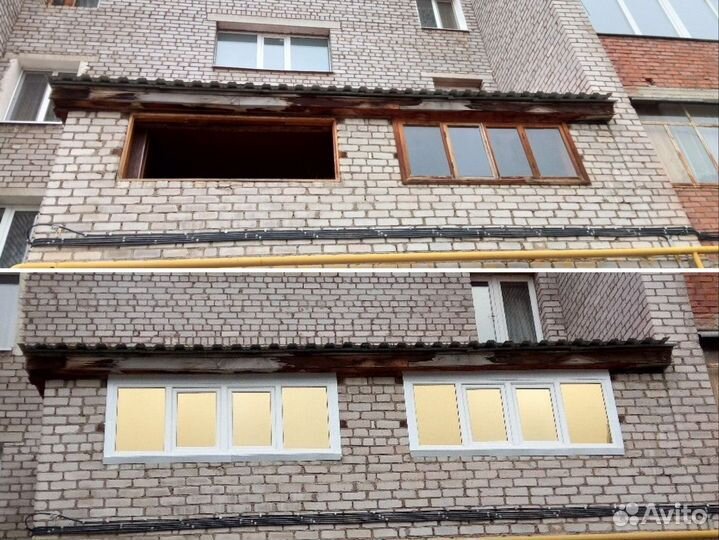 Пластиковые окна на балкон / установка окон пвх